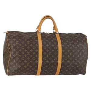 LOUIS VUITTON Monogram Keepall 60 Boston Bag M41422 LV Auth ar13806